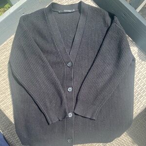 Jenni Kayne Cashmere Cocoon Cardigan Black XXS